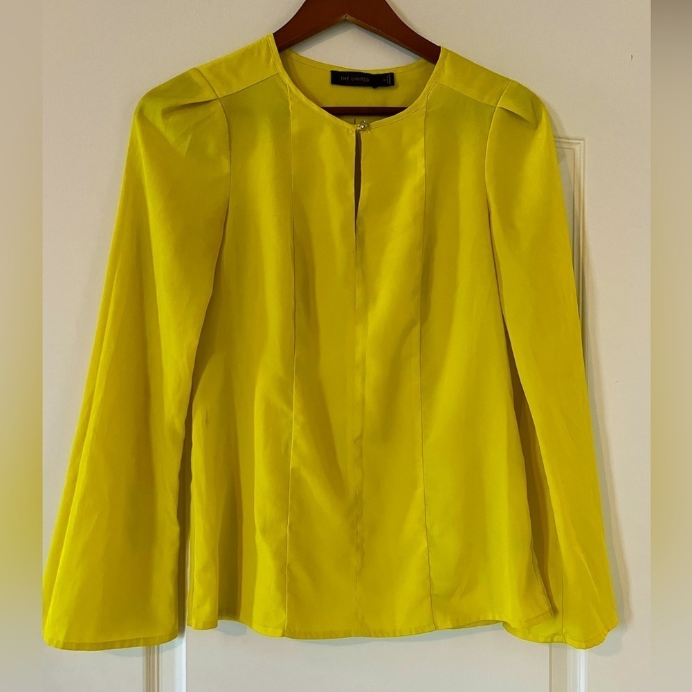 The Limited Bright Yellow Polyester Blouse Women’s Size XS